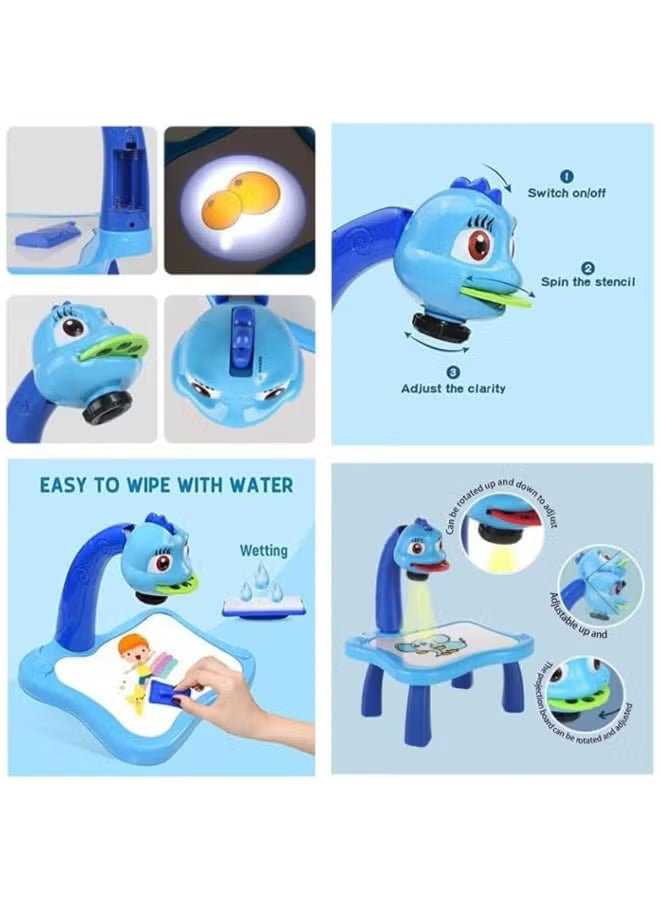 LED Projector Art Painting Table for Kids