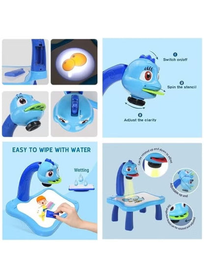 LED Projector Art Painting Table for Kids