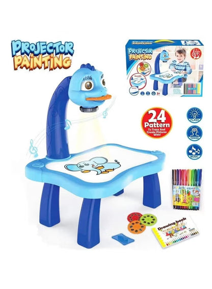 LED Projector Art Painting Table for Kids